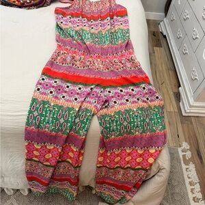 Colorful Patterned Jumpsuit